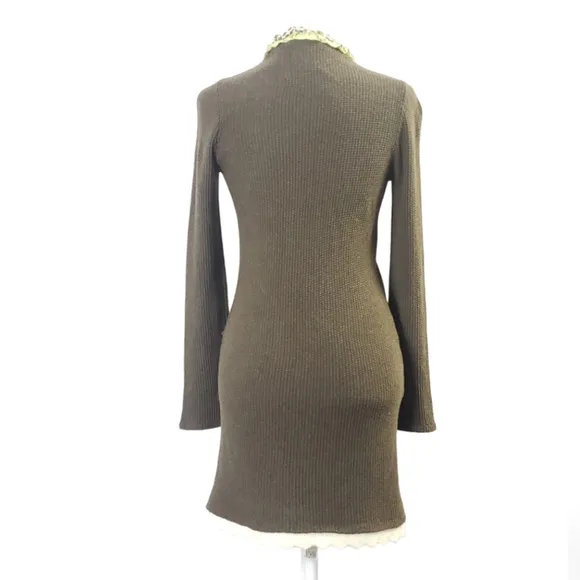 COPY - Like New Anthropologie Field Flower Wool Blend Cheshire Knit Sweater Coat