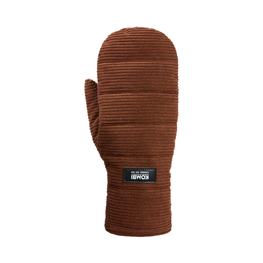 Corduroy Insulated Mittens - Women