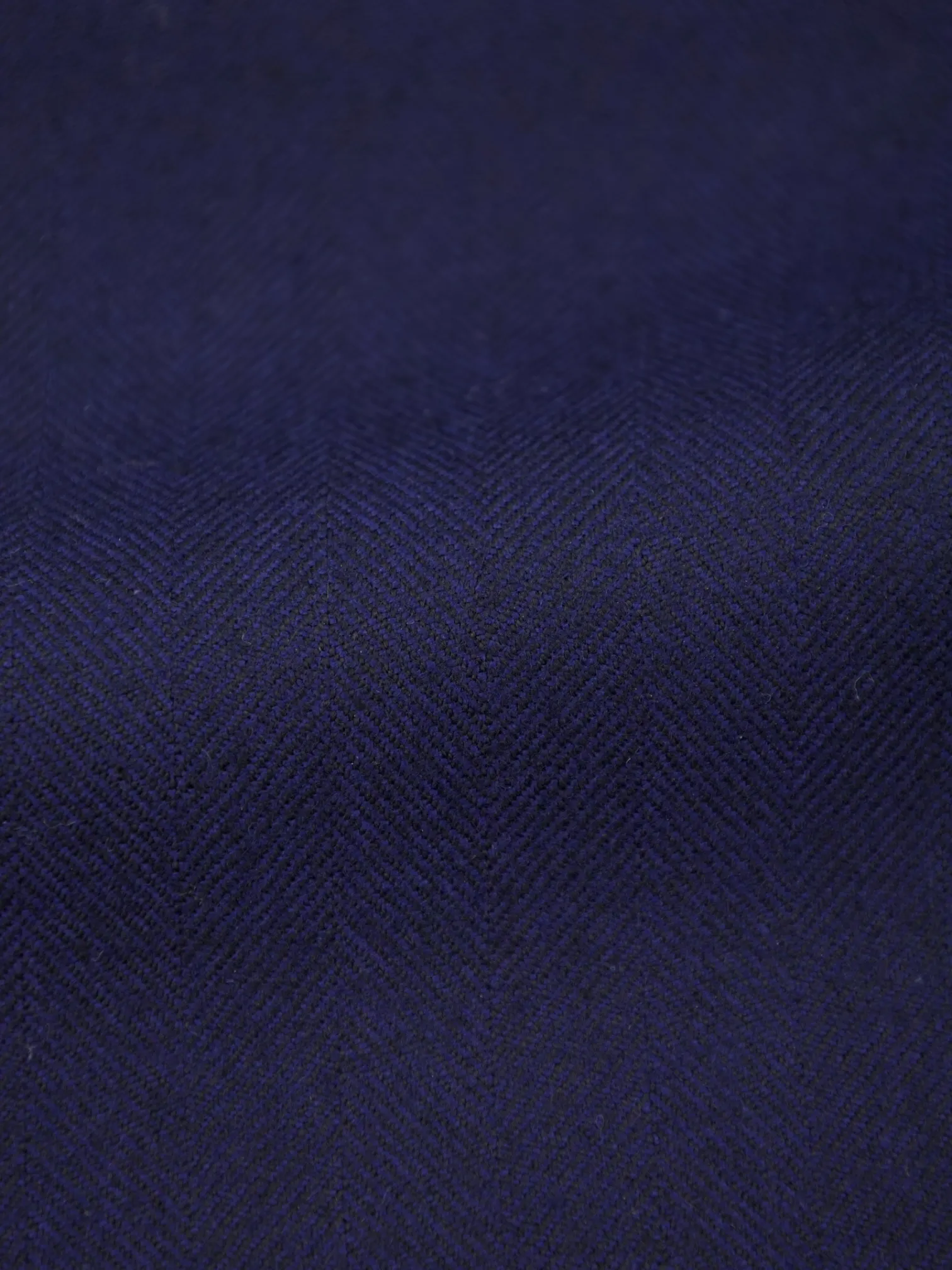Corneliani Dark Blue Wool & Cashmere Herringbone Jacket