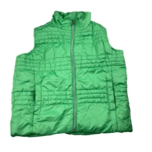 Cotton On green puffer vest / sleeveless jacket, size 6, Pre-loved