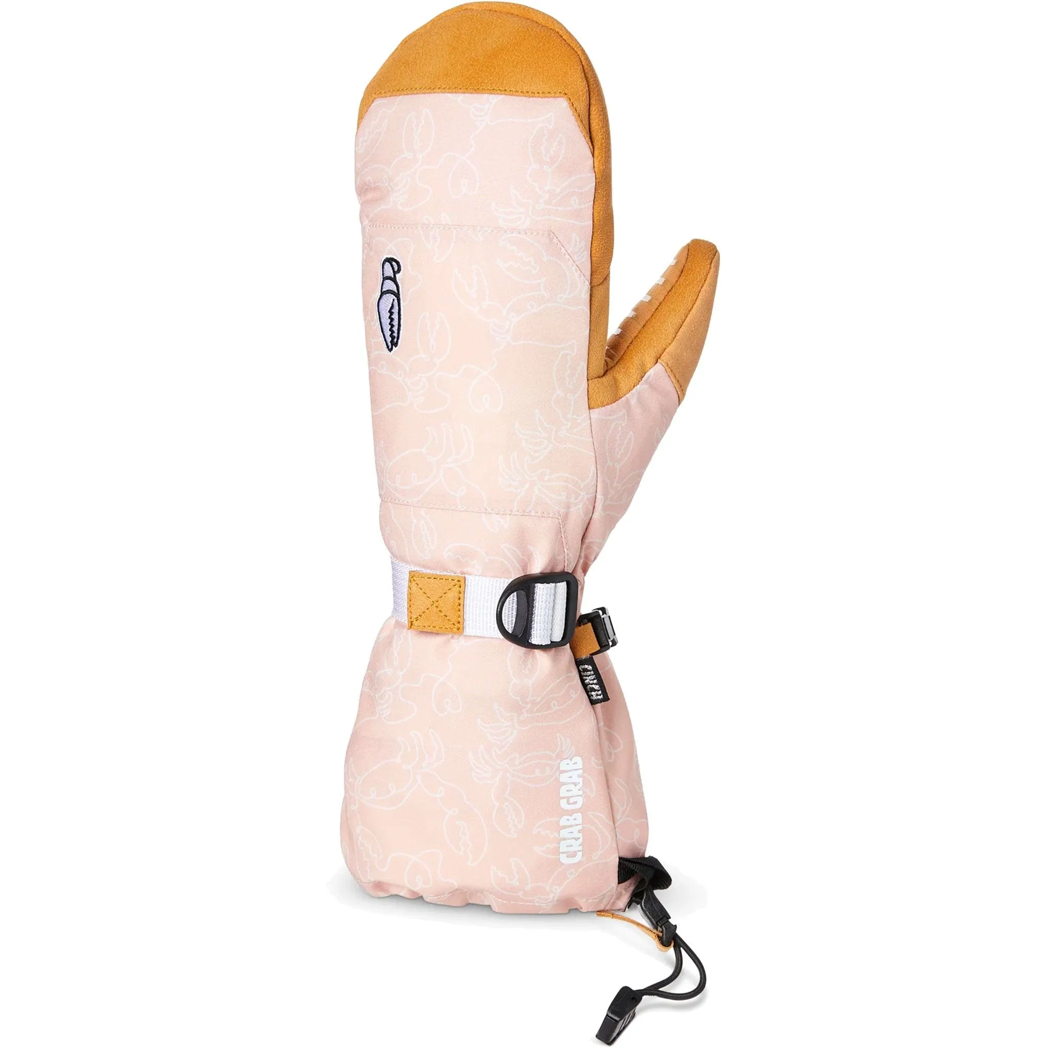 Crab Grab Womens Cinch Mitt Crab Doodle Pink 2024