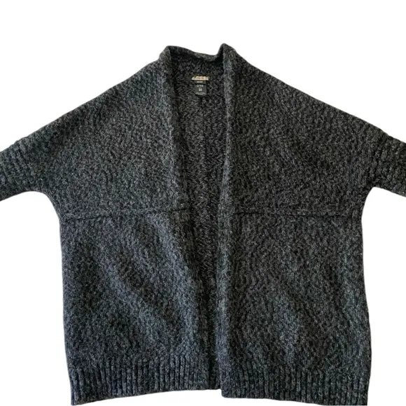 Crea Concept Chunky Knit Oversize Open Front Cardigan Wool Alpaca Blend Coat