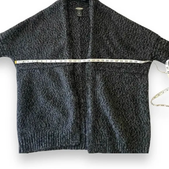 Crea Concept Chunky Knit Oversize Open Front Cardigan Wool Alpaca Blend Coat