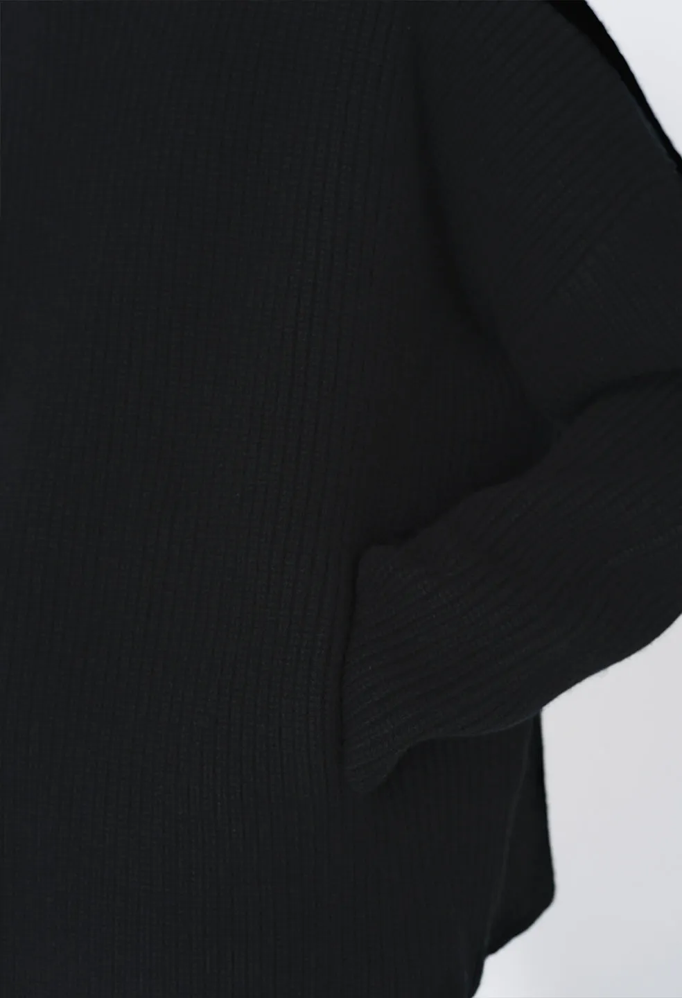 Dakota Knit Poncho / Black