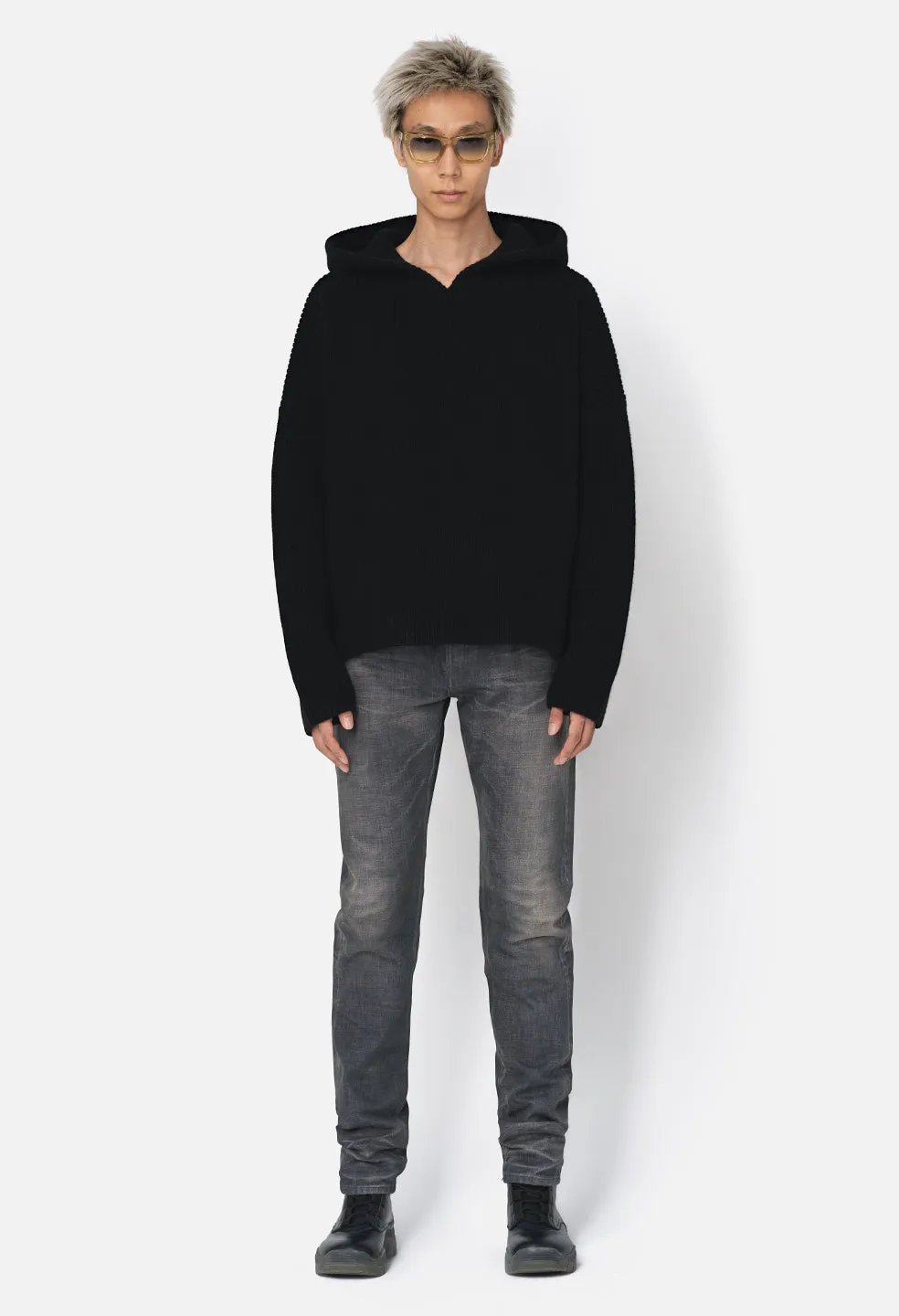Dakota Knit Poncho / Black