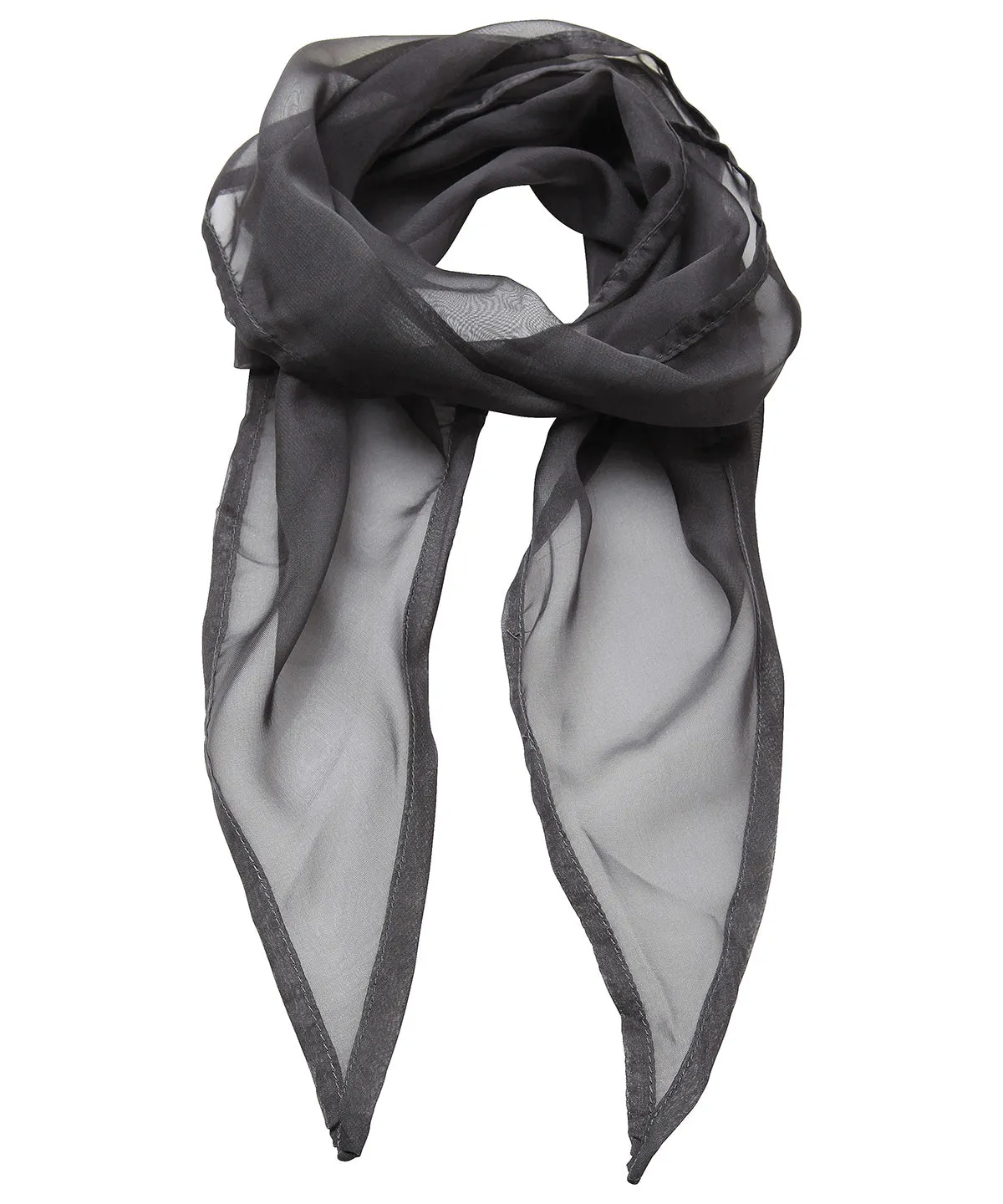 Dark Grey - 'Colours' Chiffon scarf