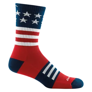 Darn Tough Mens Captain Stripe Micro Crew Lightweight Hiking Socks