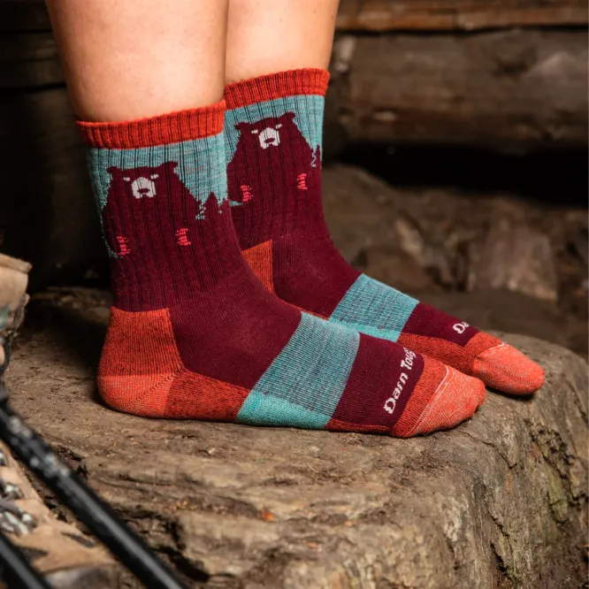 Darn Tough Women's Bear Town Micro Crew Cushion Socks