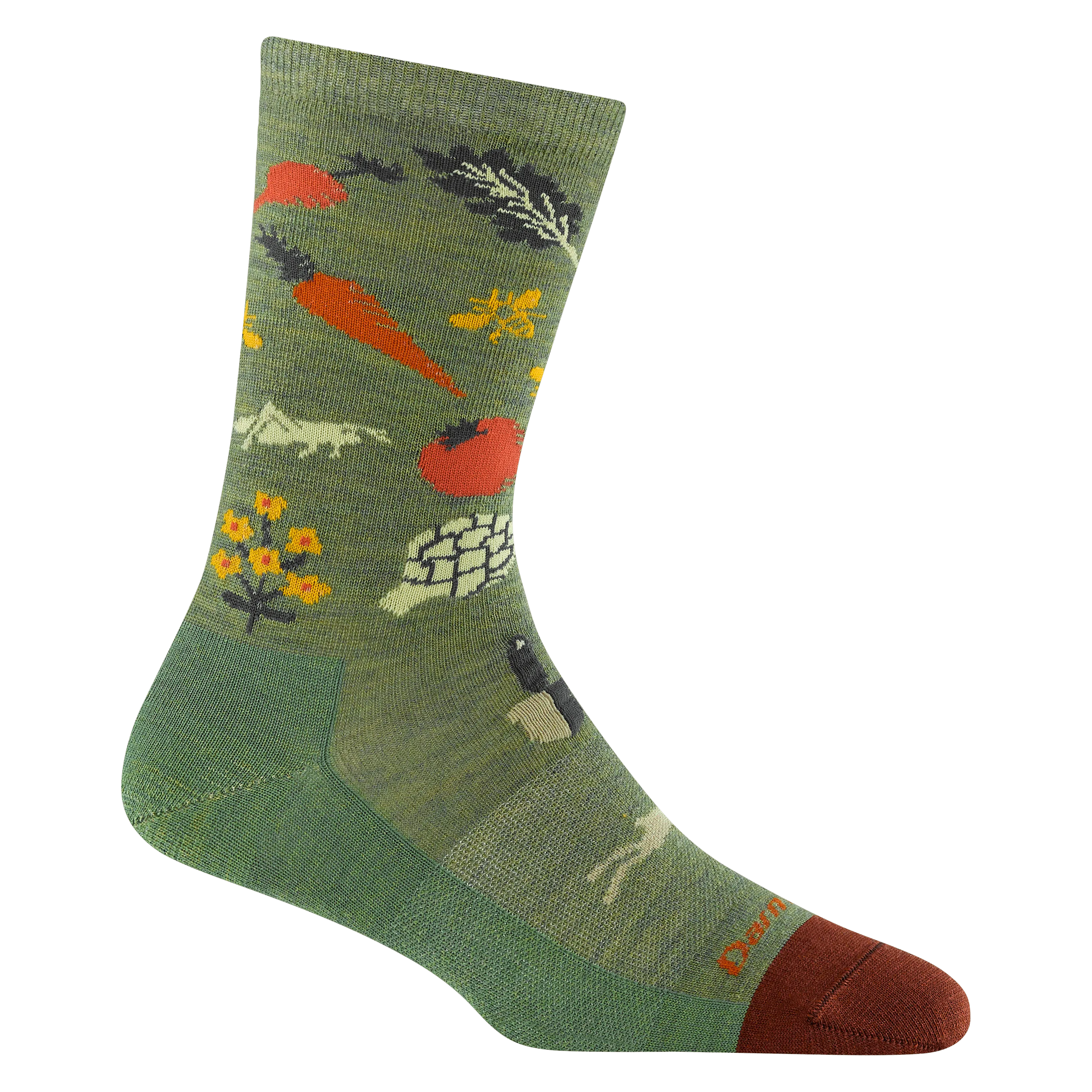 Darn Tough Womens Farmers Market Crew Lightweight Lifestyle Socks
