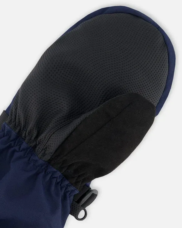 Deux par Deux - Technical Mittens Navy