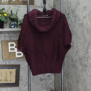 Dex Womens Chunky Knit Cowl Neck Batwing Sleeve Sweater 166f901b88c4bb Purple S