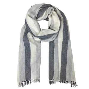 Diamond Stripe Handloom Cashmere Scarf
