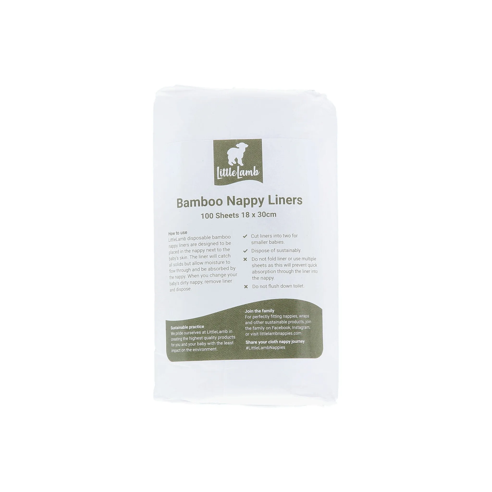 Disposable Bamboo Nappy Liners