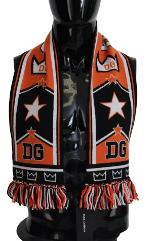 Dolce & Gabbana Elegant Multicolor Wool-Cashmere Men'S Scarf
