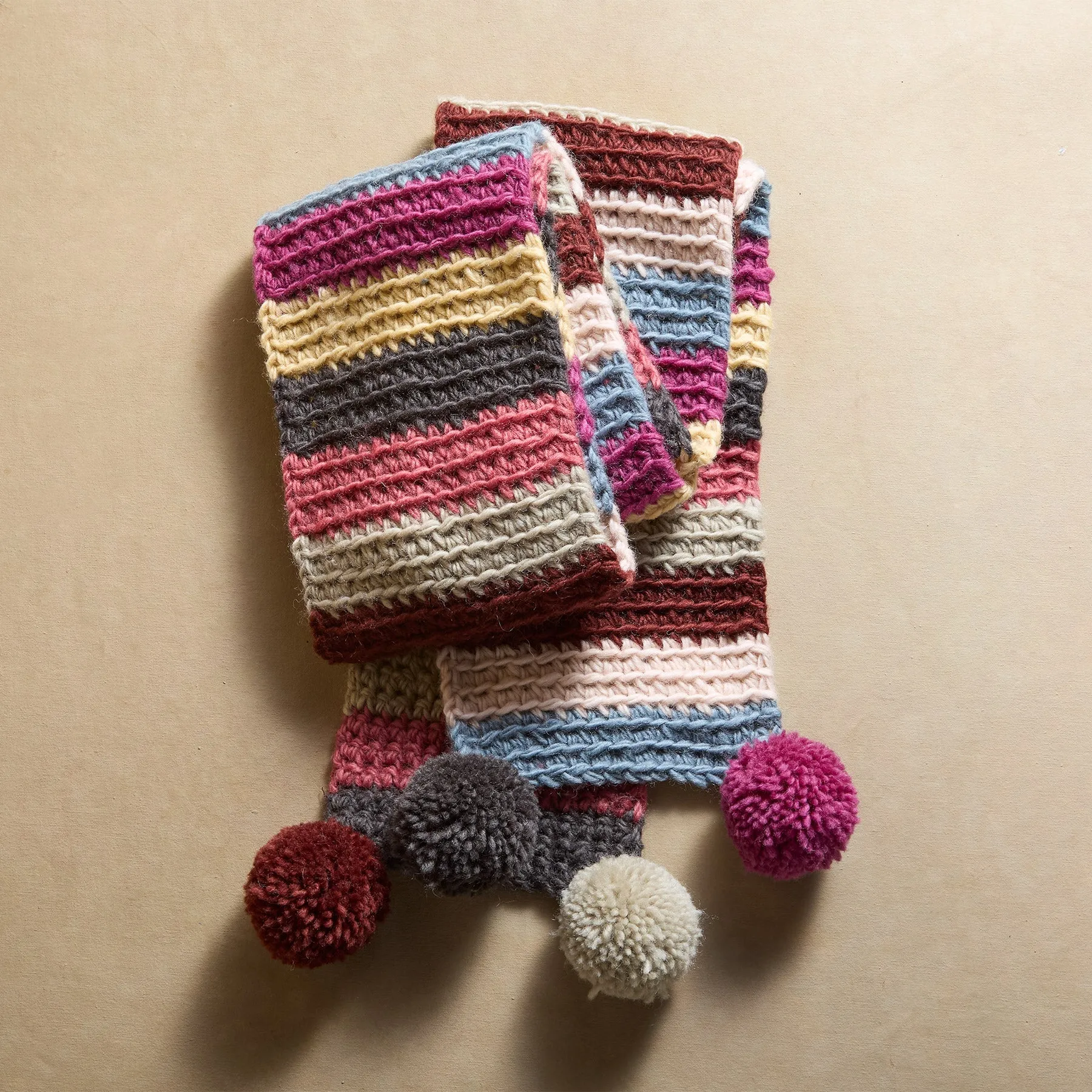 Double Pom Scarf