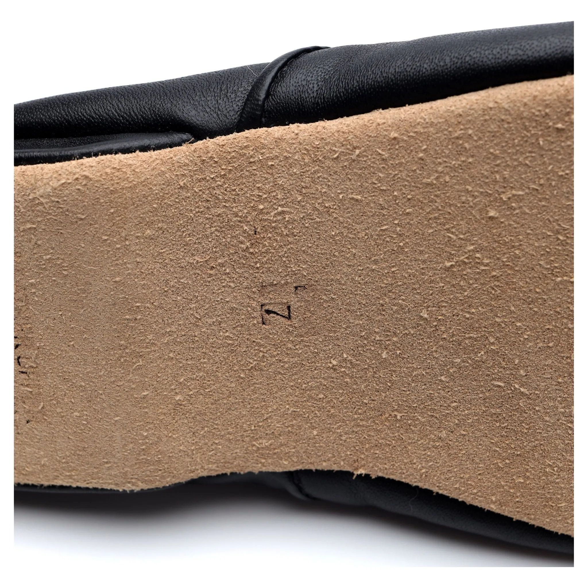 'Duke' Black Leather Slippers UK 7