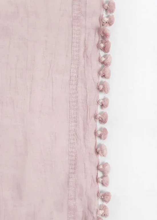 DUPATTA PLAIN SHAWL - MAUVE