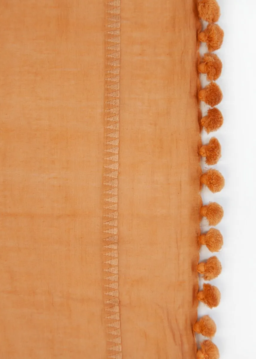 Dupatta Plain Shawl, Toffee