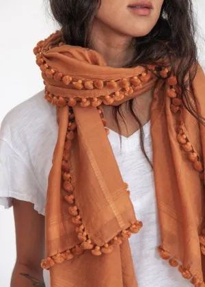 Dupatta Plain Shawl, Toffee