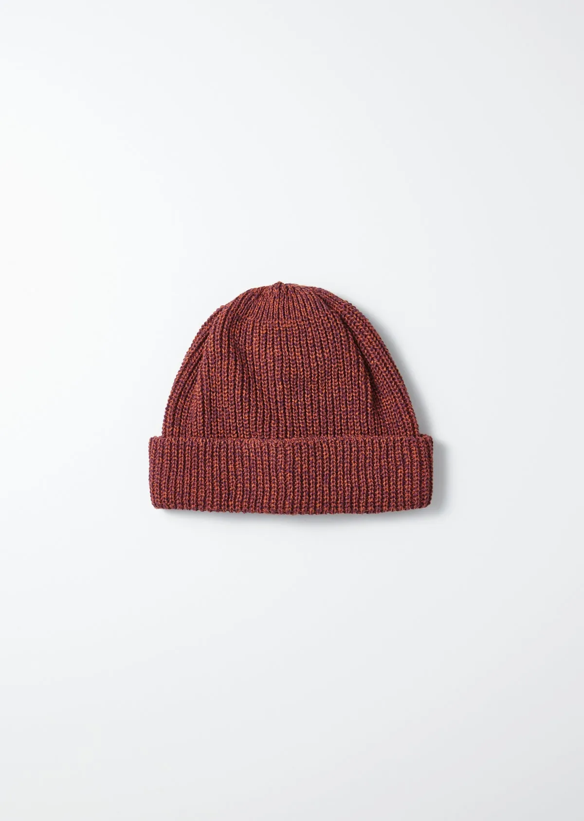 FINAL SALE: Recycled Cotton Marl Beanie - Bordeaux