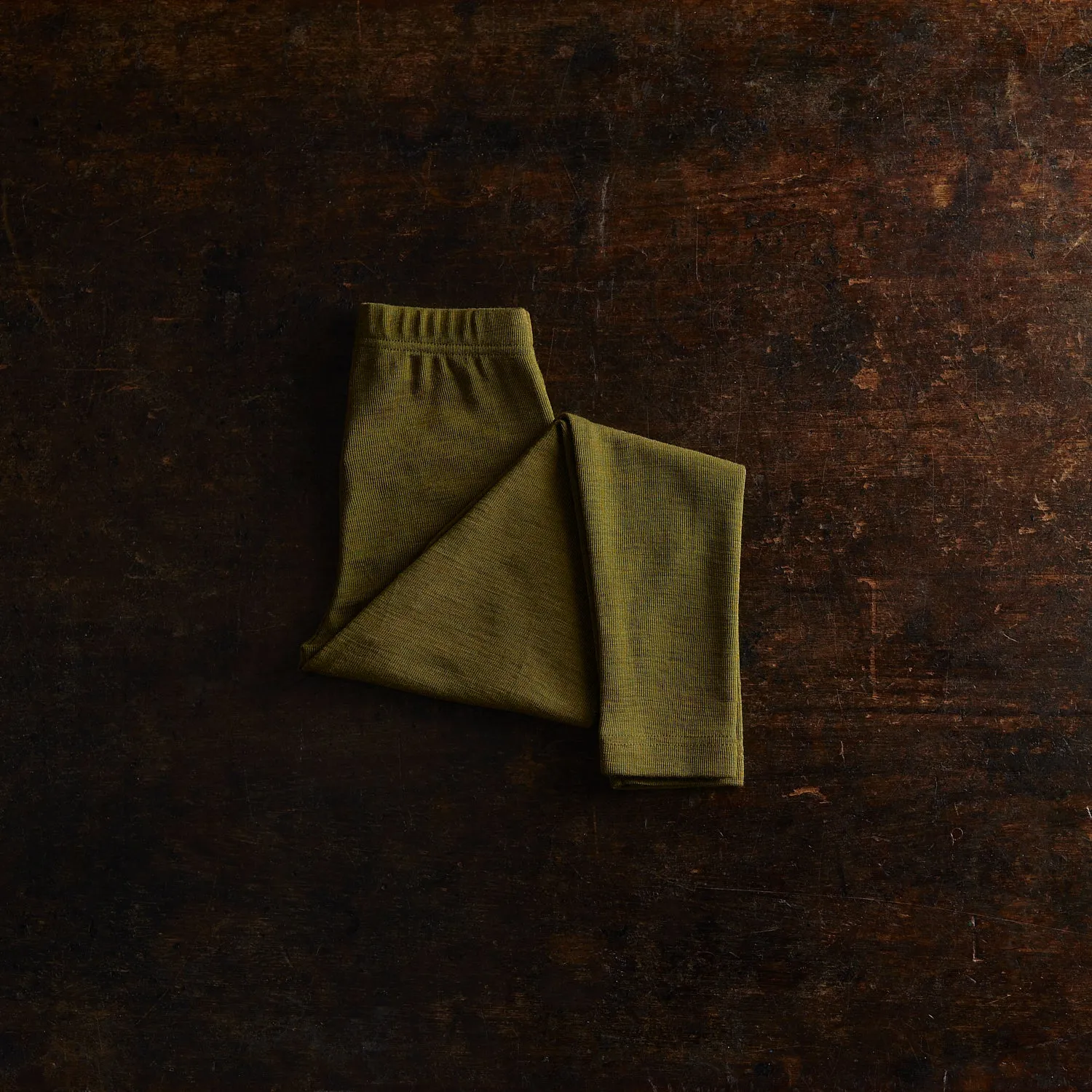 Finch Leggings - Merino Wool & Silk - Seaweed