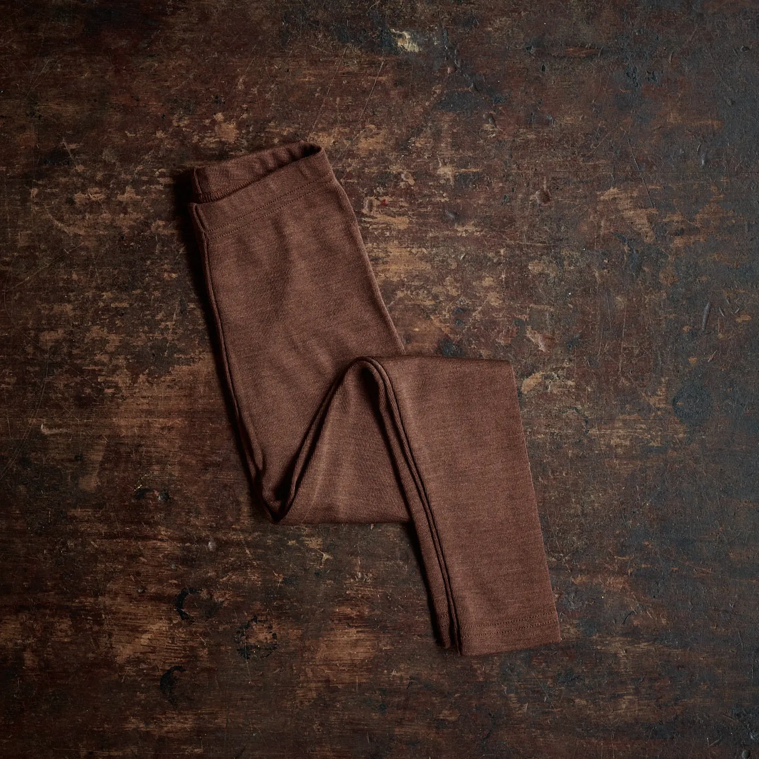 Finch Leggings - Merino Wool & Silk - Squirrel