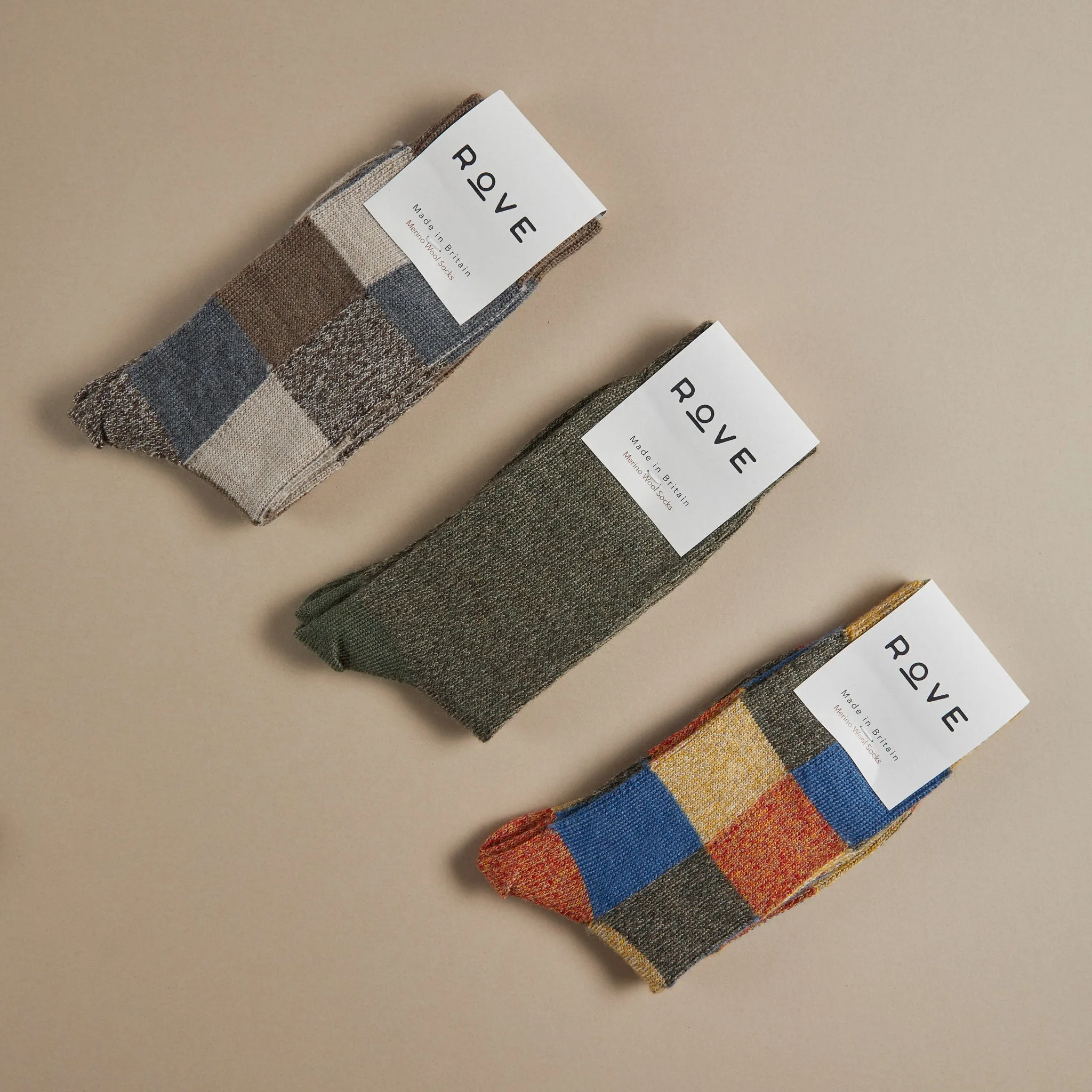 Fine Merino Wool Socks | Earth Patchwork