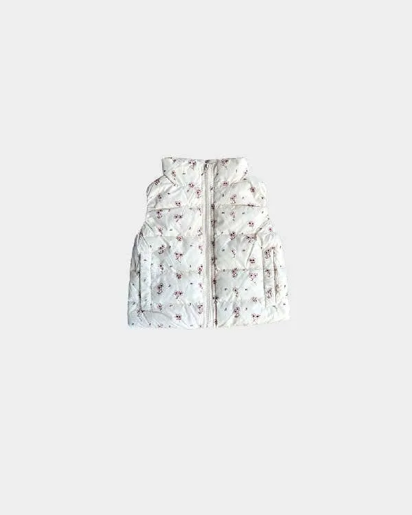 Floral Puffer Vest