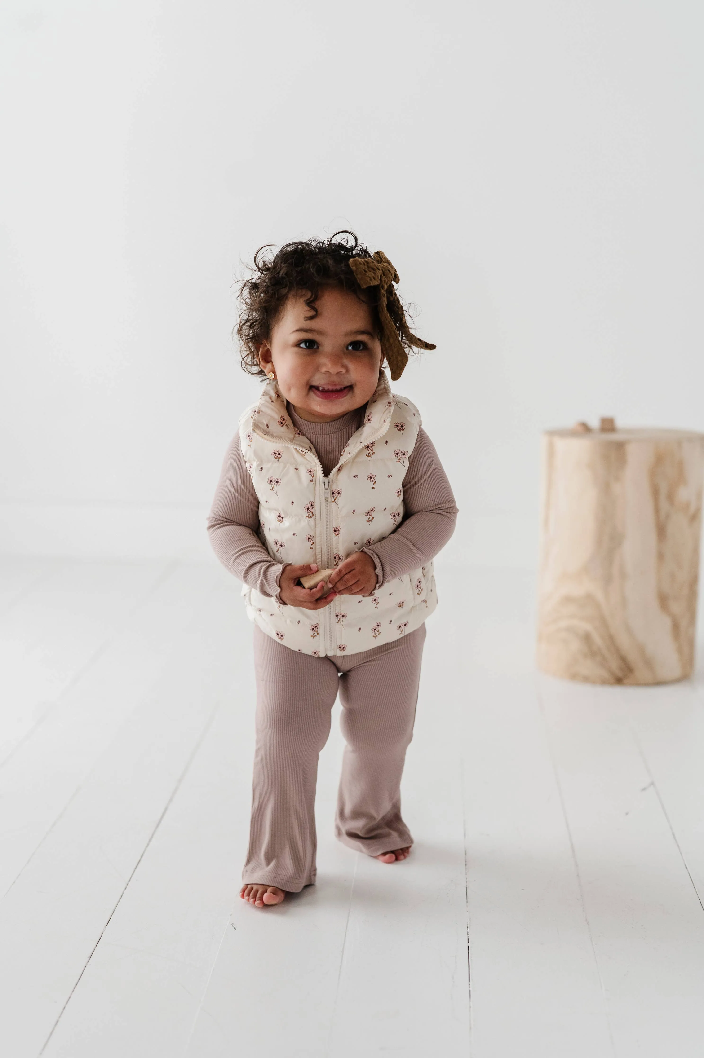 Floral Puffer Vest