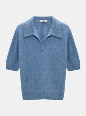 Fluffy Statements Pullover - Medium Denim Blue