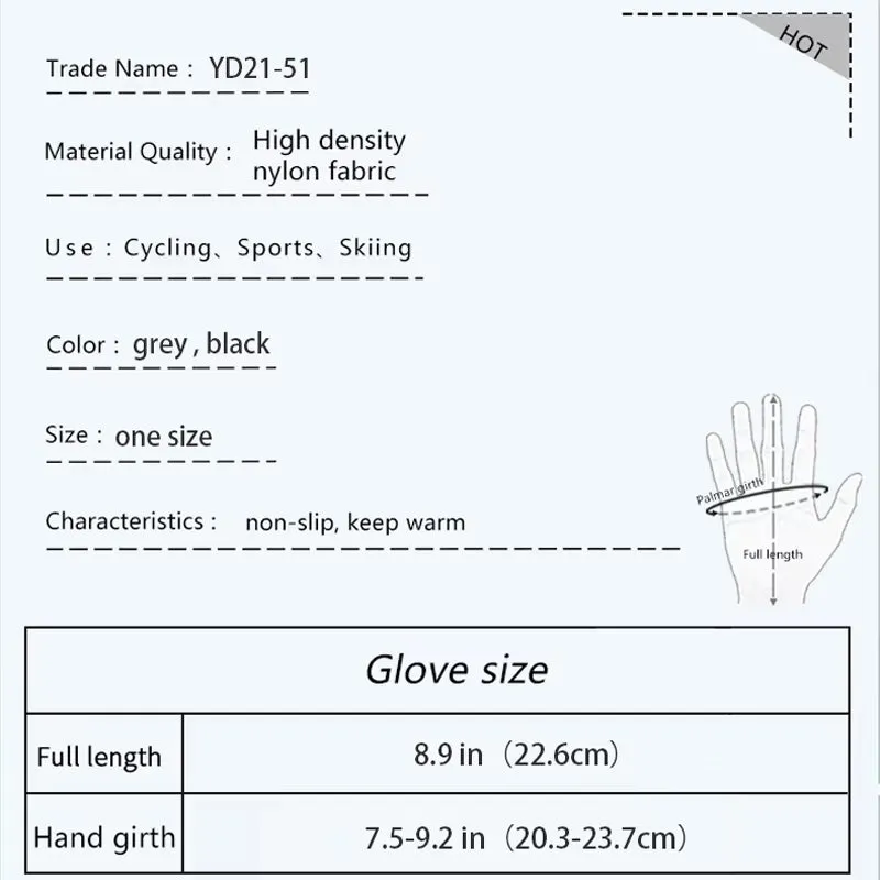 Football Gloves Waterproof Thermal Grip Outfield Cycling Player Bicycle Field Bike Sports Sports Outdoor Guantes Moto