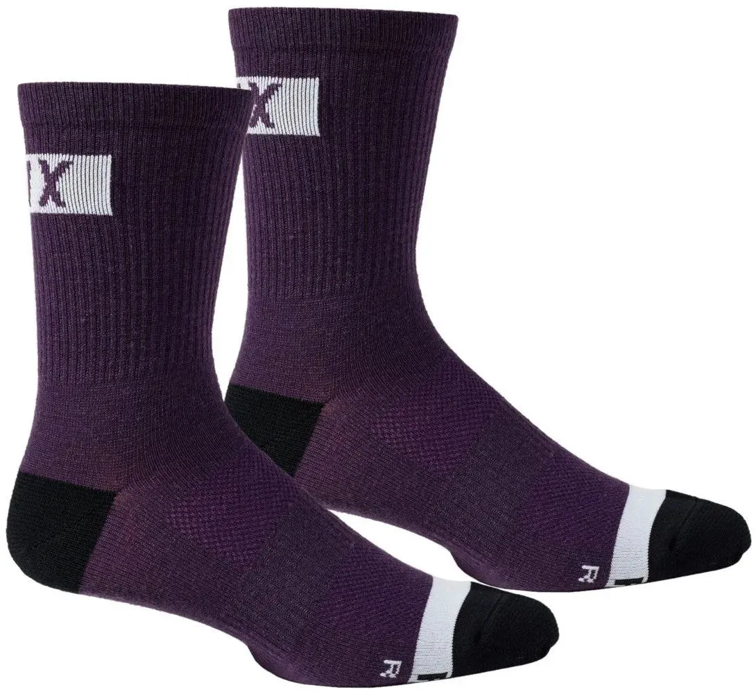 Fox Sock 6 Merino Drk/pur L/xl