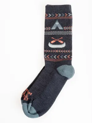franklin crew socks - charcoal