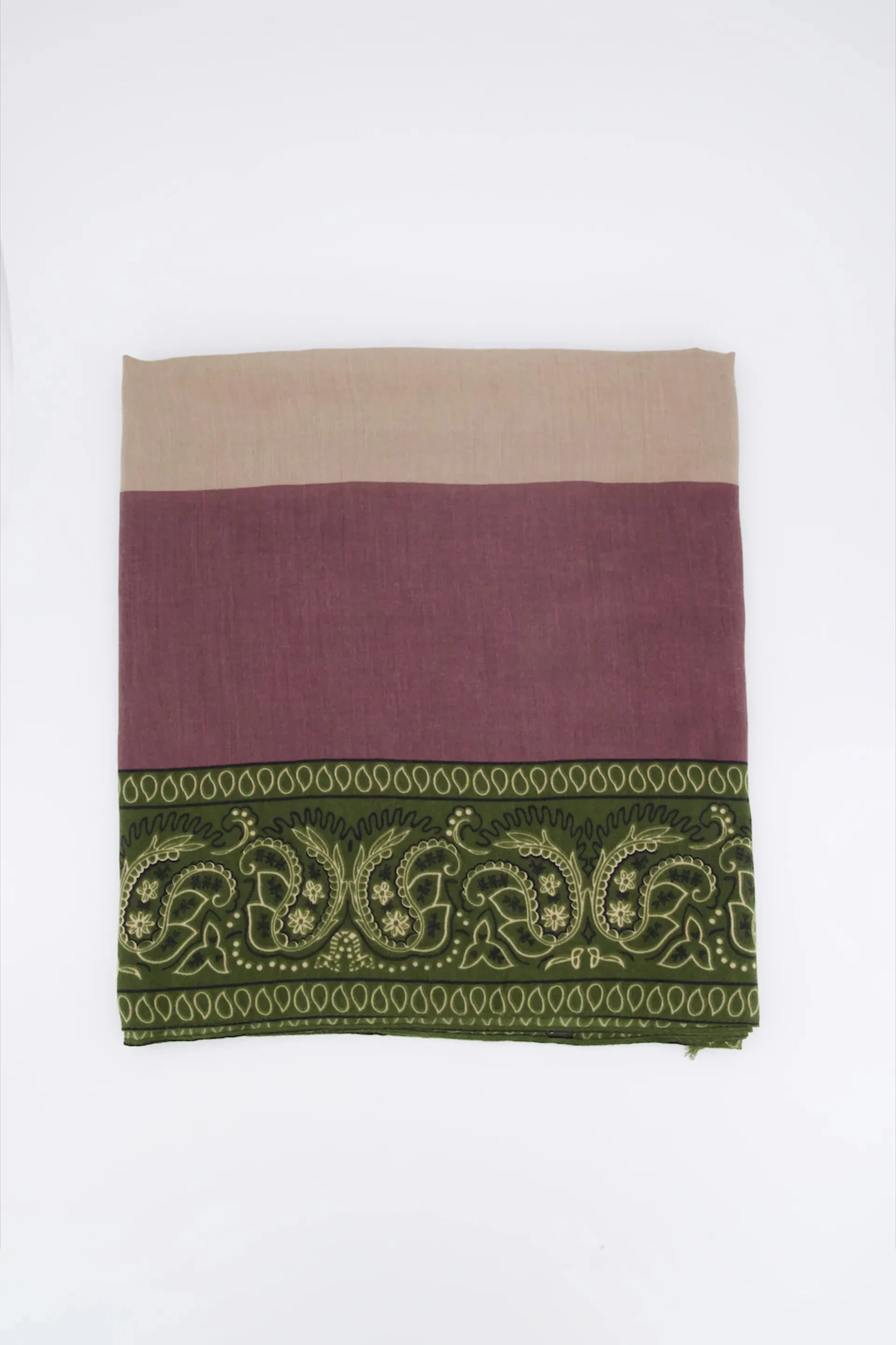 Frayed Edge Printed Scarf