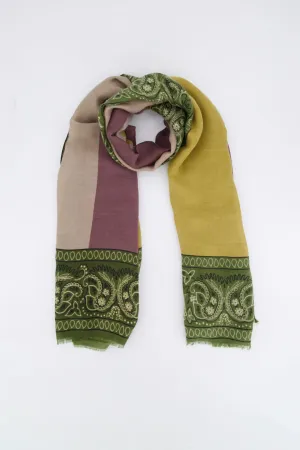 Frayed Edge Printed Scarf