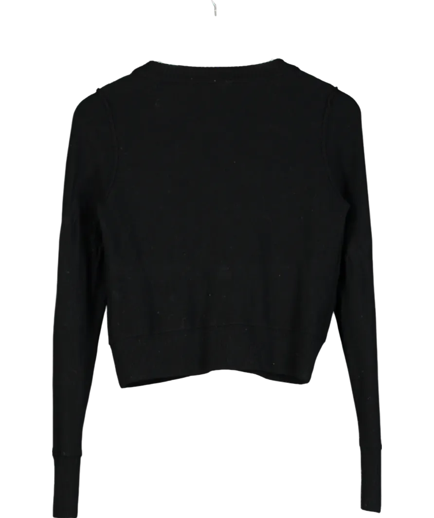 Free People Black Wool And Cashmere Blend Cardigan UK XS