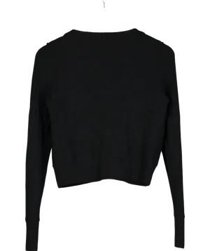 Free People Black Wool And Cashmere Blend Cardigan UK XS