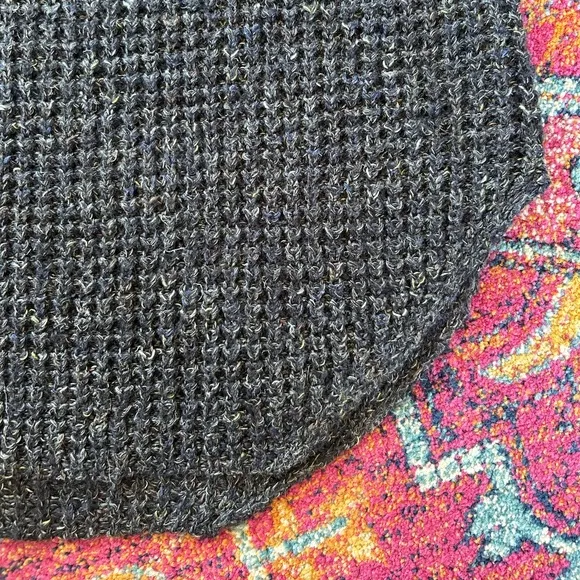 Free People | Women’s charcoal grey marbled oversized turtleneck sweater, size L