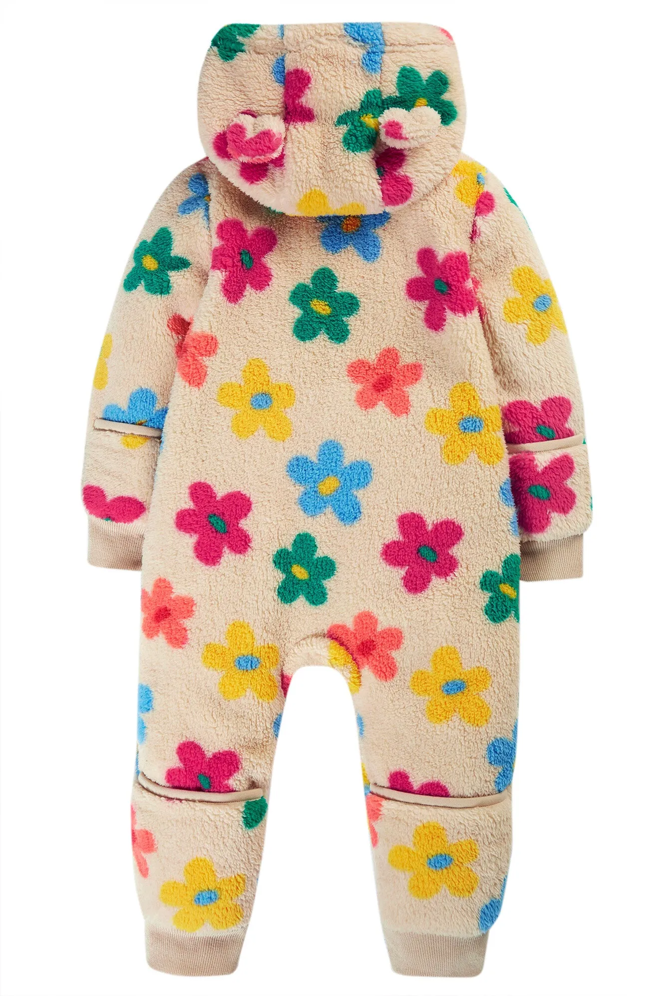 Frugi Cosy Ted Flower Pop Snugglesuit