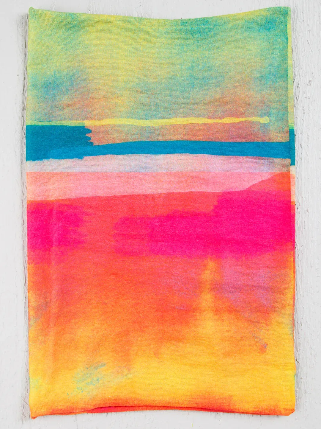 Full Boho Bandeau Headband in Rainbow Ombre