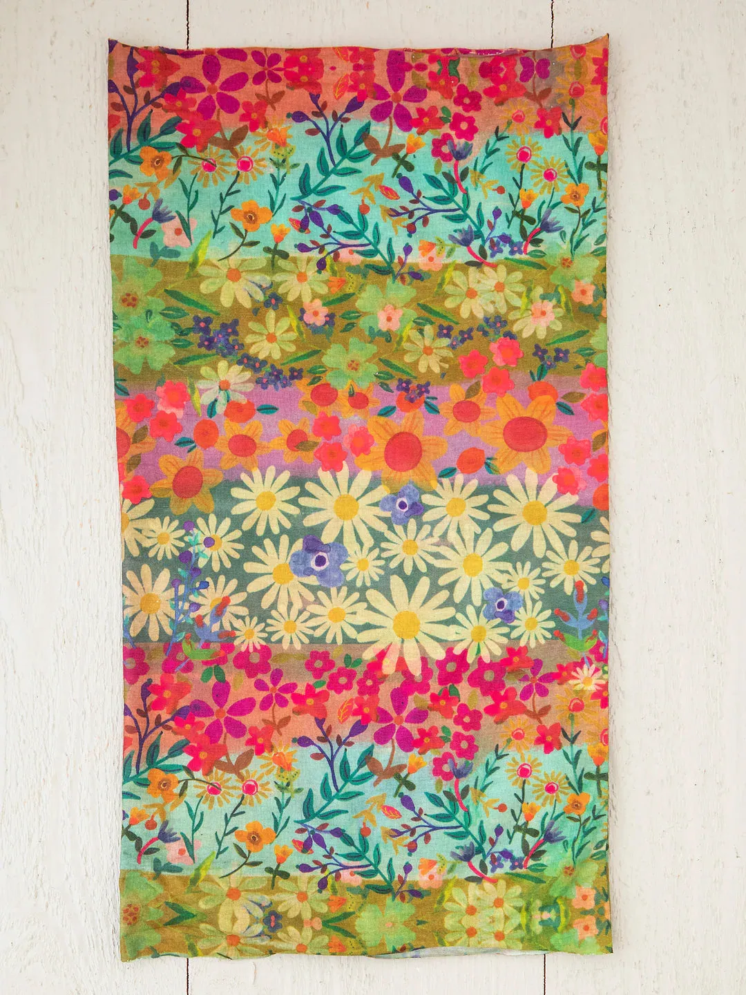 Full Boho Bandeau Headband in Wildflower Border