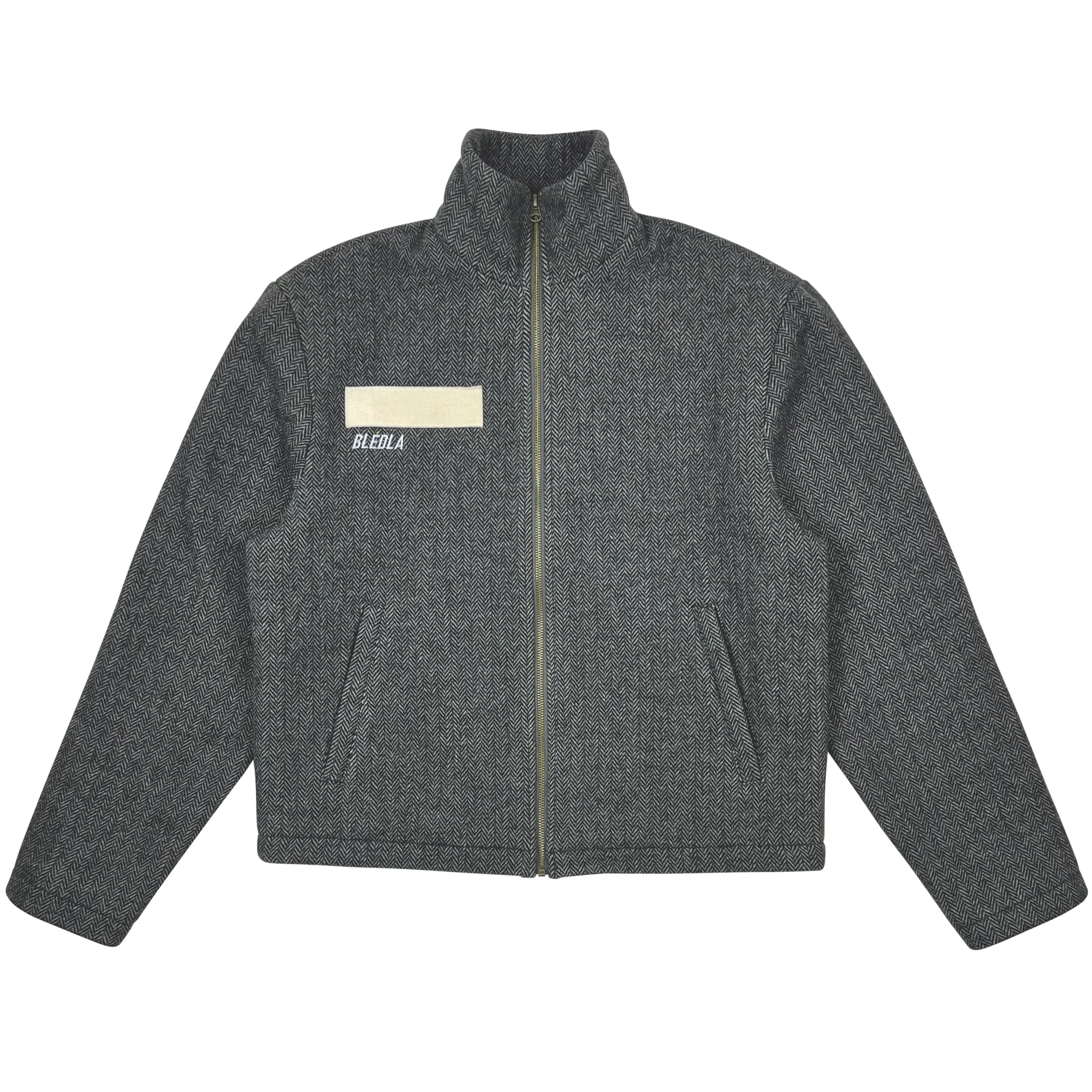 Funnel Wool Jacket - Charcoal