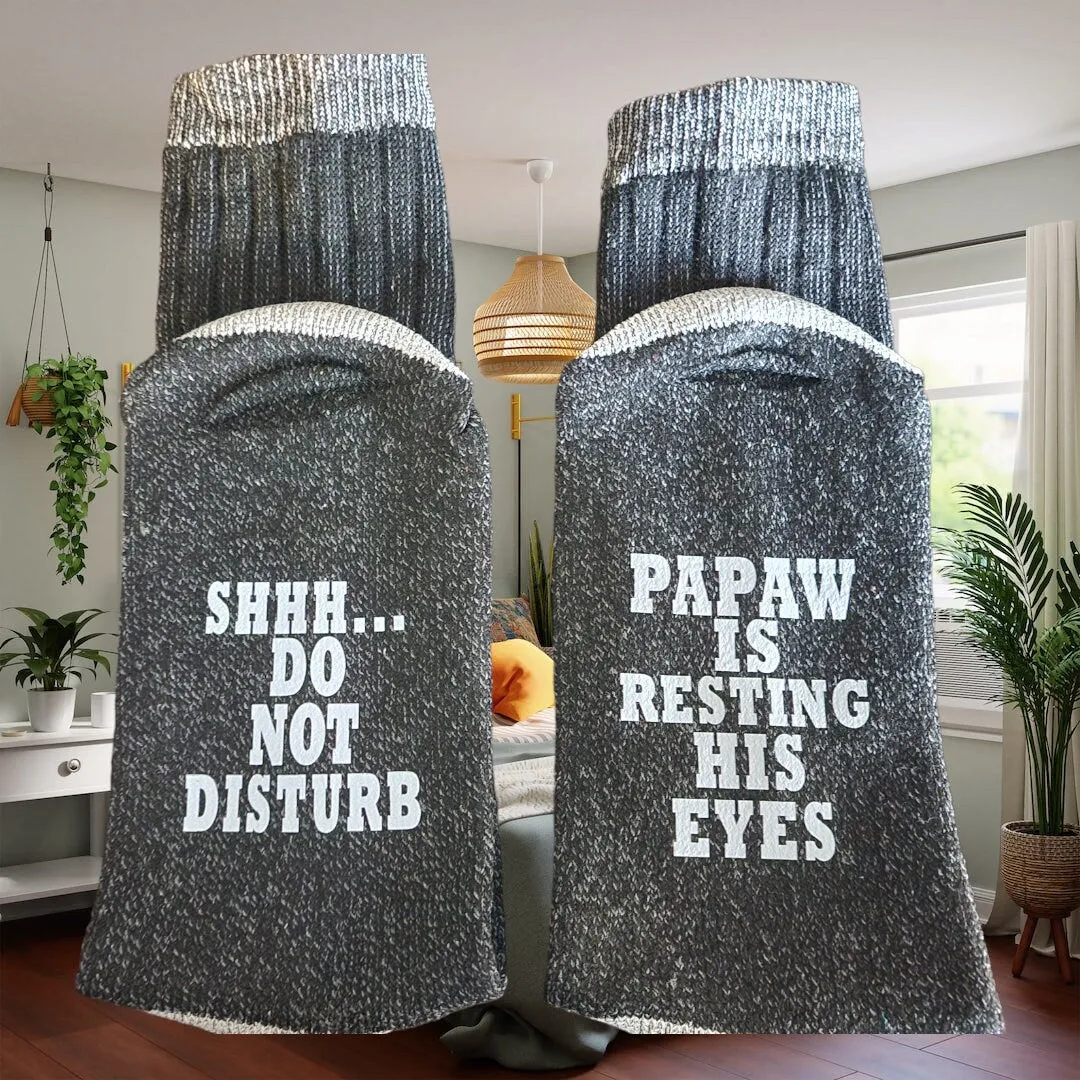 Funny Gift Dad Is Resting His Eyes Do Not Disturb Socks