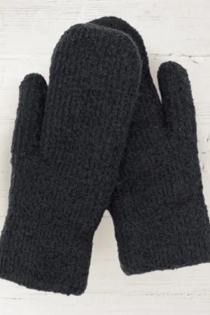 Fuzzy Ribbed Mittens