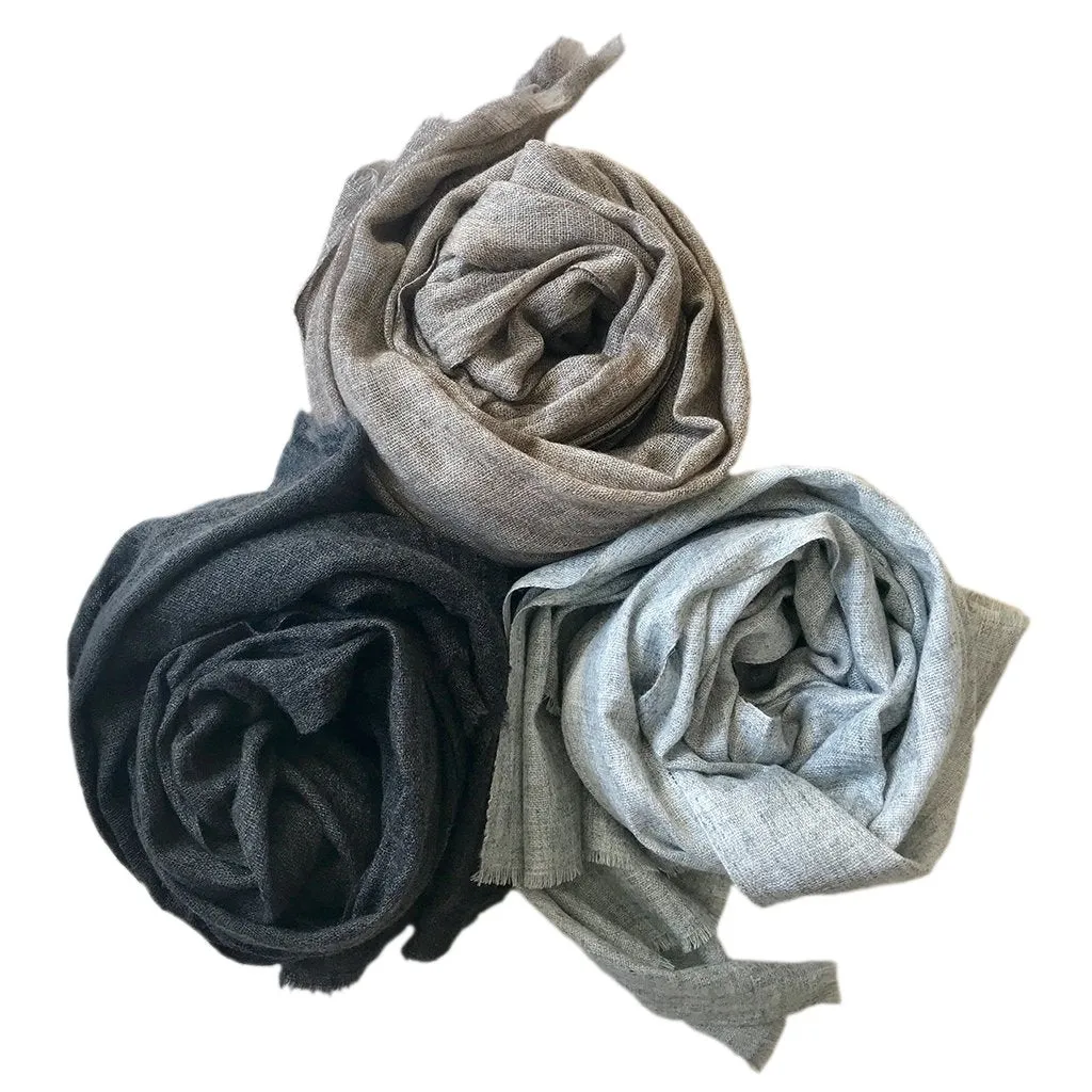 Gauze Mocha Cashmere Scarf