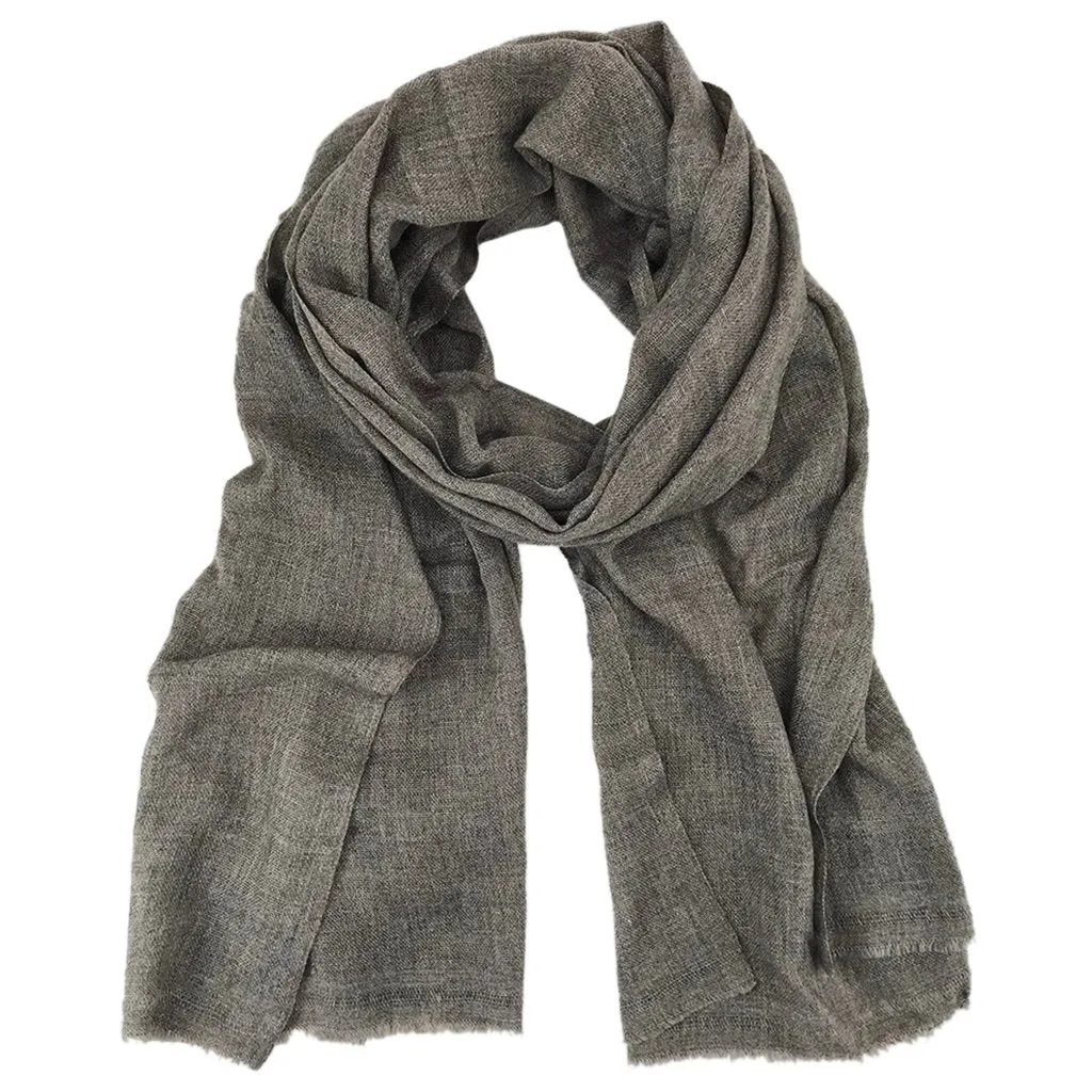 Gauze Mocha Cashmere Scarf