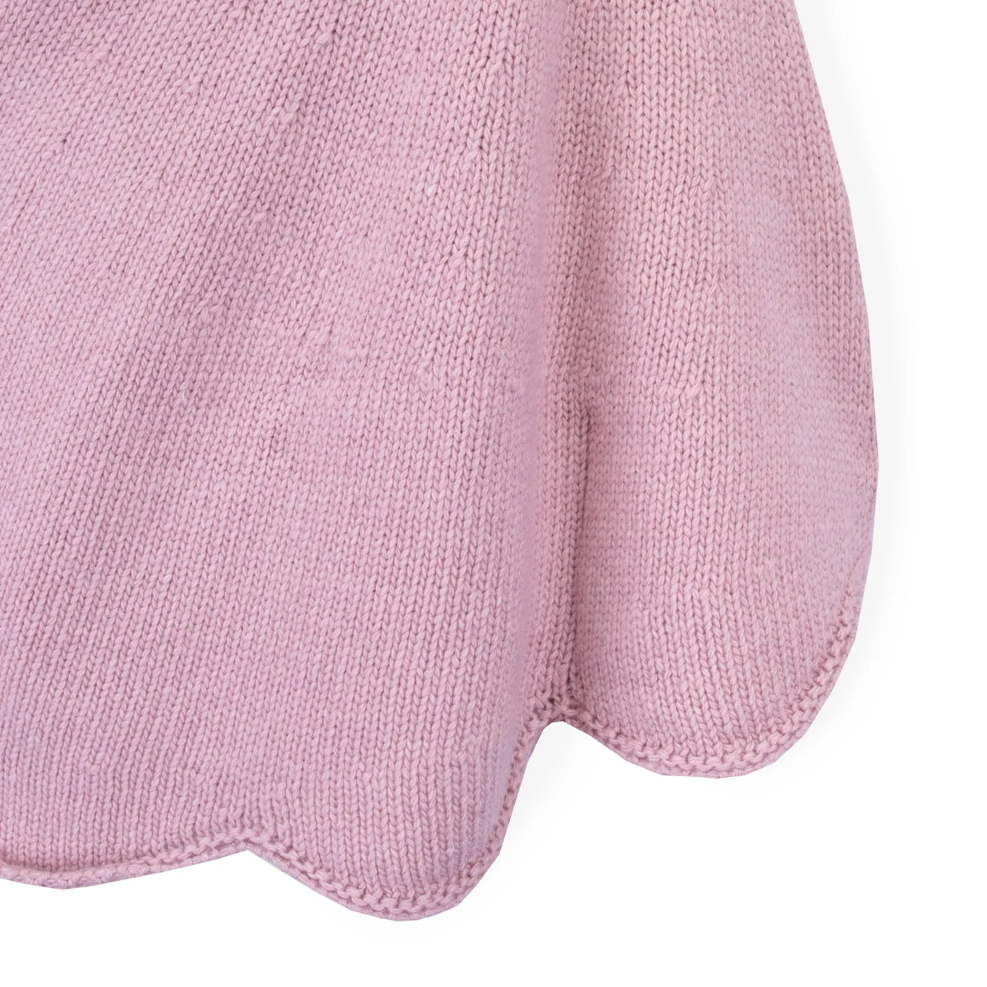 Girls Pink Hooded Poncho