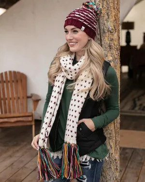 Grace & Lace Whipstitch Scarf - Ivory/Multicolor