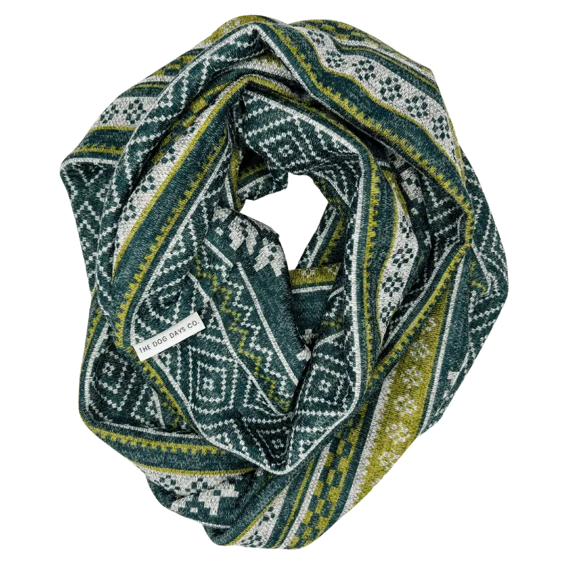 Green Icelandic Dog Mom Scarf
