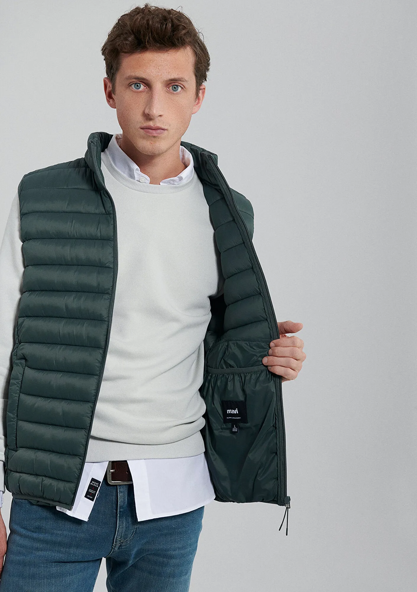 Green Puffer Vest